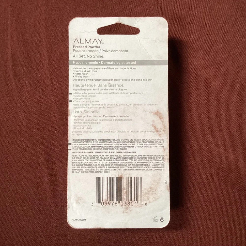 Almay Pressed Powder 100 My Best Light New Wt. 0.20 oz/5.7 g New/Sealed